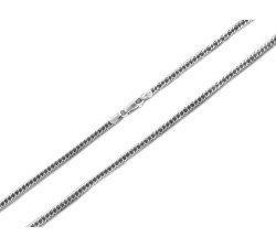 Łańcuszek ze srebra 925 męski o splocie rombo