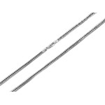 Łańcuszek ze srebra 925 męski o splocie rombo