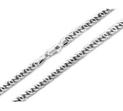 Łańcuszek ze srebra 925 o modnym splocie dla mężczyzny
