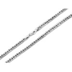 Łańcuszek ze srebra 925 o modnym splocie dla mężczyzny