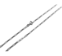 Srebrny łańcuszek 925 szeroki splot ankier na prezent