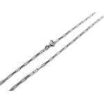 Srebrny łańcuszek 925 szeroki splot ankier na prezent