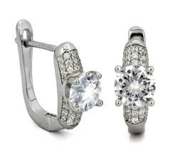 srebrny zestaw 925 ze stalą