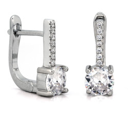 zestaw biżuterii srebrny ze stalą