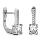 zestaw biżuterii srebrny ze stalą