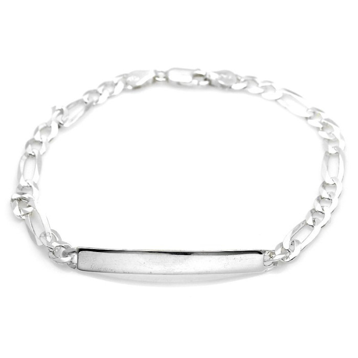 srebrna bransoletka bez zdobienia