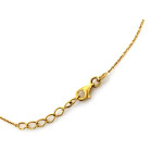 Srebrny pozłącany naszyjnik 925 z wiszącym piórkiem idealny na prezent