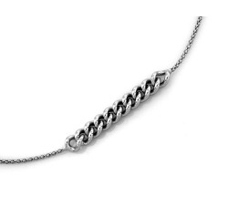 Srebrny naszyjnik 925 z wisiorkiem o wzorze pancerki bez dodatkowych kamieni