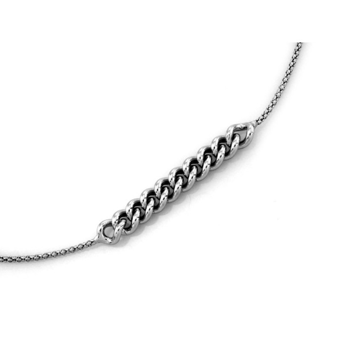 Srebrny naszyjnik 925 z wisiorkiem o wzorze pancerki bez dodatkowych kamieni