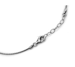 Srebrny naszyjnik 925 z wisiorkiem o wzorze pancerki bez dodatkowych kamieni