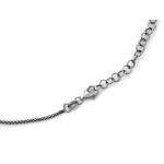 Naszyjnik srebrny 925 z długą pionową blaszką w formie pałeczki