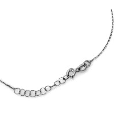 Naszyjnik srebrny 925 z ażurowym kółeczkiem  jako zawieszką