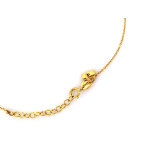 Naszyjnik srebrny 925 z złoconym ażurowym kółkiem jako centralnym elementem