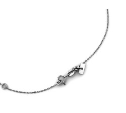 Stylowy naszyjnik srebrny 925 celebrytka z prostą gładką zawieszką