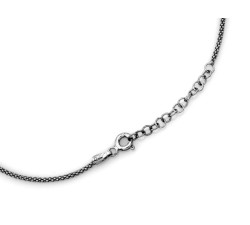 Srebrny naszyjnik 925 z trzema wiszącymi trójkątami w stylu celebrytki