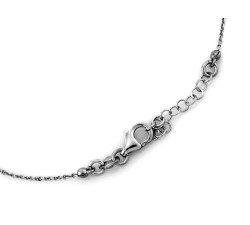 Srebrny naszyjnik 925 z oryginalnymi zdobieniami bez kamieni