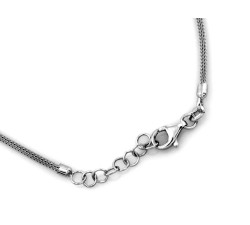 Elegancki naszyjnik srebrny 925 z zwisającą ozdobą w białe cyrkonie