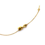 Pozłacany naszyjnik srebrny 925 z dwoma wyciętymi wzorami