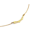 Pozłacany naszyjnik srebrny 925 z trójkątnymi dekoracjami