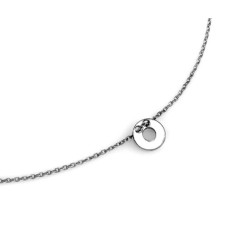 Elegancki naszyjnik srebrny 925 celebrytka z motywem oponki