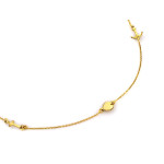 Elegancki naszyjnik srebrny 925 z pozłacaną kotwicą sercem i krzyżykiem