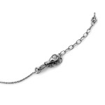 Srebrny naszyjnik z cyrkoniami 925 łańcuszkowy