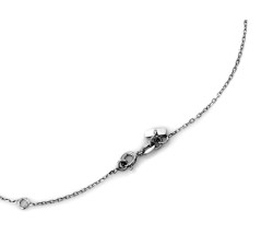 Krótki choker srebrny 925 z trzema krzyżykami