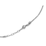 Srebrny naszyjnik 925 z krawatką gwiazda i wiszącym kółeczkiem