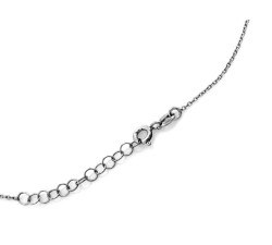 Elegancki srebrny naszyjnik z blaszką pod grawer w prostokątnym kształcie