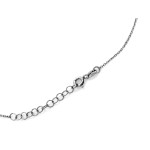 Elegancki srebrny naszyjnik z blaszką pod grawer w prostokątnym kształcie