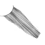 Elegancki srebrny choker z ozdobnymi wiszącymi łańcuszkami