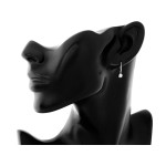 Kolczyki damskie srebrne 925 z gładką kulką klasyczne zapięcie angielskie