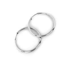 Kolczyki srebrne małe kółka 20mm