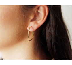 Srebrne kolczyki koła 925 klasyczne kółka koła na prezent