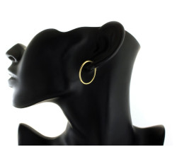 Kolczyki srebrne pozłacane 925 klasyczne kółeczka