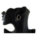 Kolczyki srebrne pozłacane 925 klasyczne kółeczka