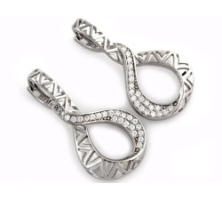 srebrne kolczyki gładkie