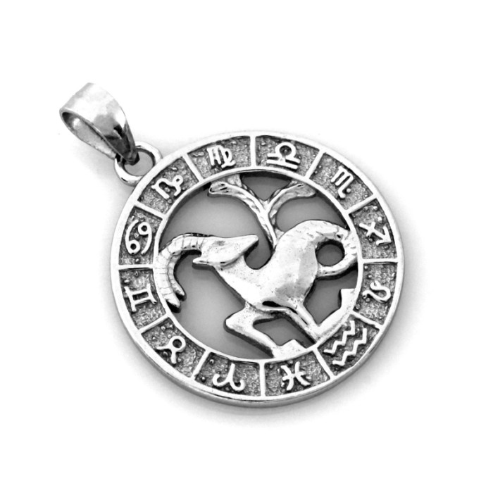 Srebrny wisior 925 koziorożec zawieszka znak zodiaku do łańcuszka