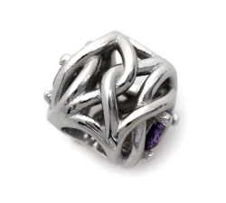 Srebrny charms 925 do bransoletki z cyrkoniami na prezent