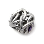 Srebrny charms 925 do bransoletki z cyrkoniami na prezent
