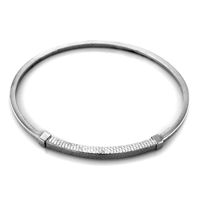 srebrna bransoletka bez kamienia