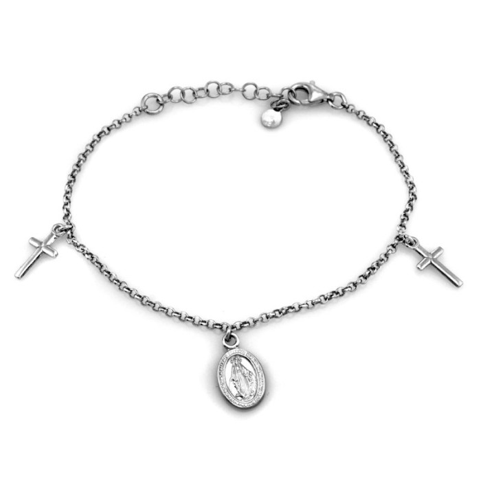 srebrna bransoletka bez kamienia