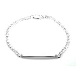 srebrna bransoletka bez kamienia
