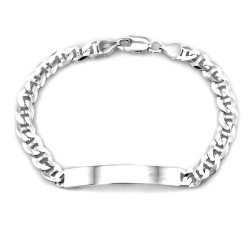 Bransoleta splot guci srebrna męska pod grawer