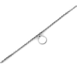 srebrna bransoletka bez zdobienia