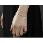 srebrna bransoletka bez zdobienia