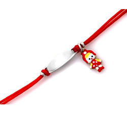 Srebrna bransoletka 925 sznurkowa dla dziewczynki