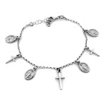 srebrna bransoletka bez zdobienia