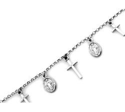 srebrna bransoletka ze srebra gładka