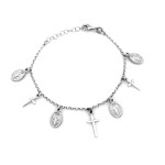 srebrna bransoletka bez zdobienia